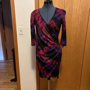 Chic Multicolor Long Sleeve Dress